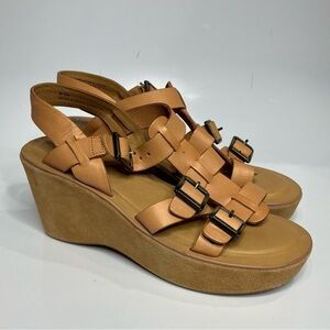 Kork-Ease Tan Wedge Sandals